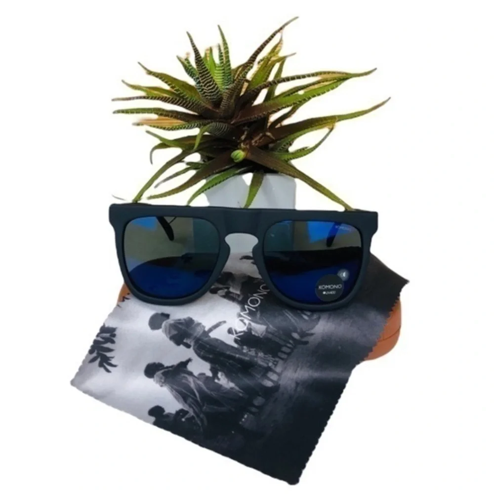 KOMONO sunglasses Bennet Midnight Blue Rubber NEW - Picture 5 of 13